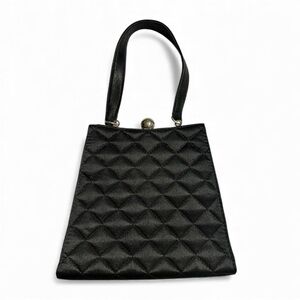 Cache Black Quilted Mini Bag